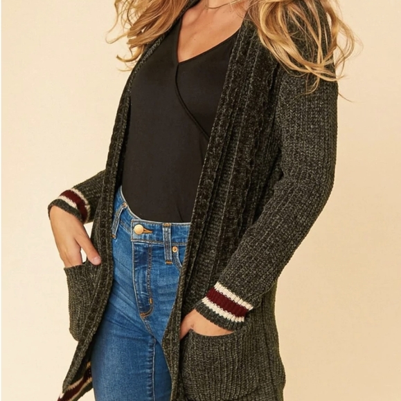 💜 New Chenille Velvet Cardigan - Picture 3 of 5